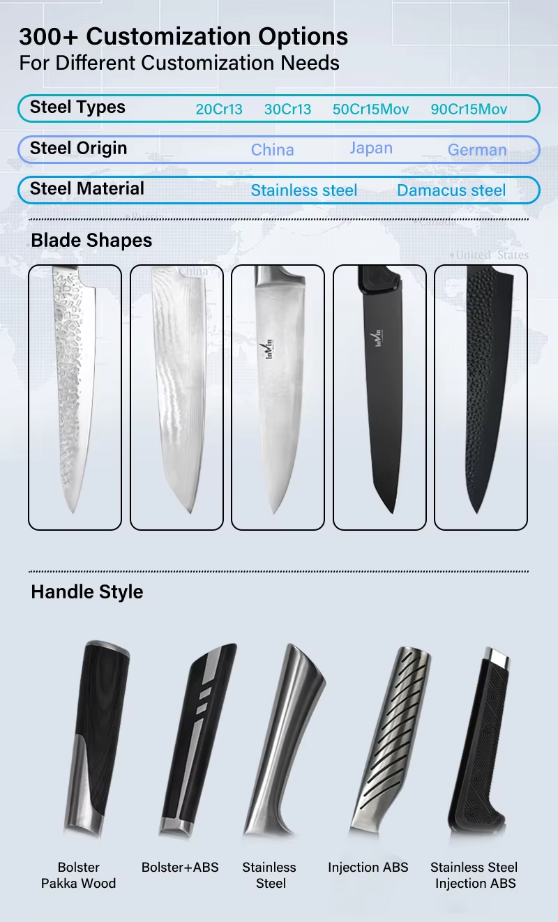 Stainless Steel Kitchen Knife Set (7)
