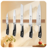 Professional 6-Piece 30Cr13 Stainless Steel Kitchen Knife Set in 1 with Modern Block for Commercial Restaurants