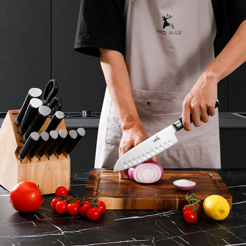 13 Pieces SS 30Cr13 Professional Kitchen Knife Set with Knife Holder