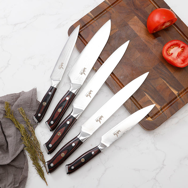 Japanese Super Steel Damascus Knife Set 3 PCS Chef Knife Set