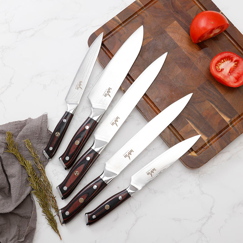 Japanese Super Steel Damascus Knife Set 3 PCS Chef Knife Set