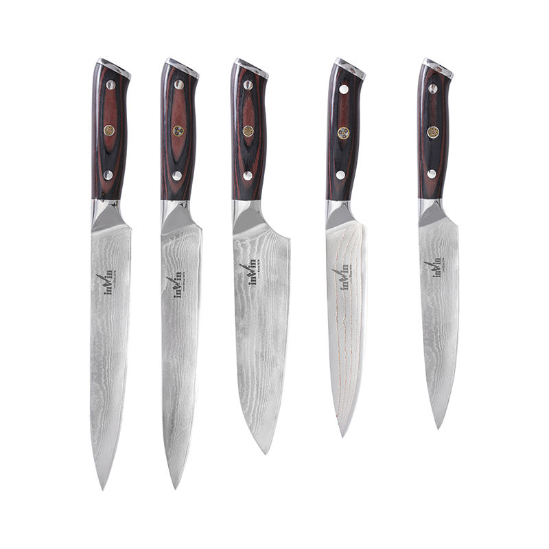 Japanese Super Steel Damascus Knife Set 3 PCS Chef Knife Set